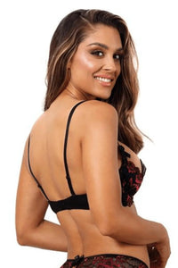 Axami Wild Roses Shelf Bra Open Cups