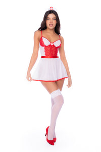 Bedside Manner Lace Babydoll Nurse Costume Set - Mapale