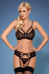 Obsessive Beverly Sheer Roses Lace Bra Set