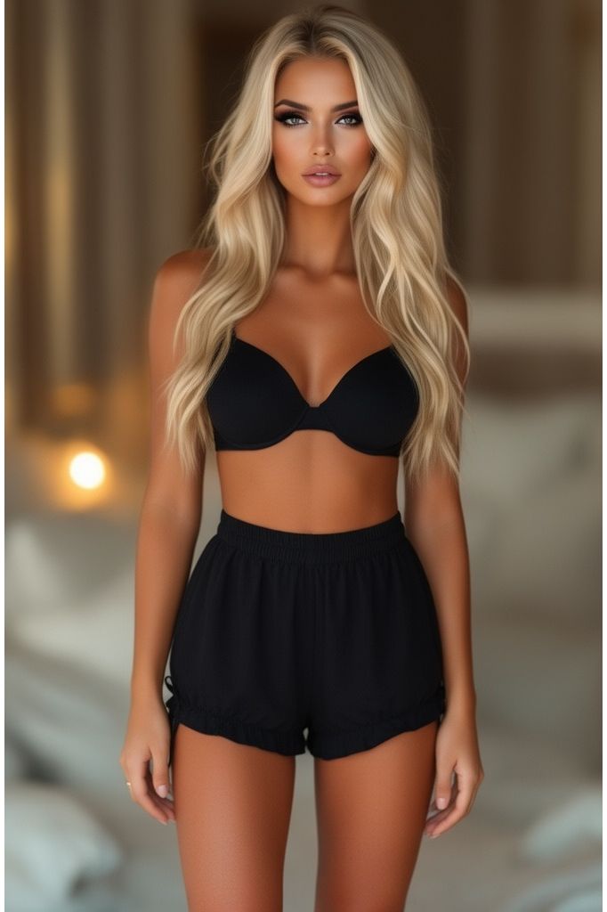 Black Crepe Bloomers