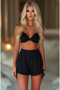 Black Stripe Brocade Bloomers