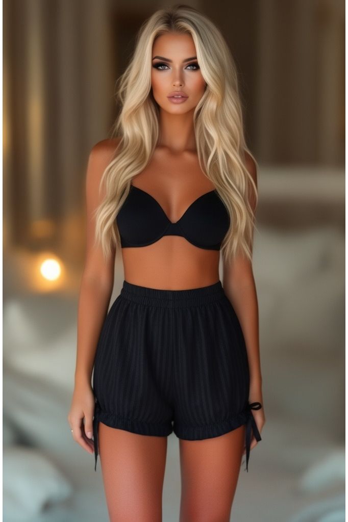 Black Stripe Brocade Bloomers