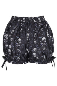 LIMITED EDITION Black & White Gothic Skull Print Bloomers