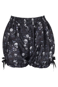 LIMITED EDITION Black & White Gothic Skull Print Bloomers