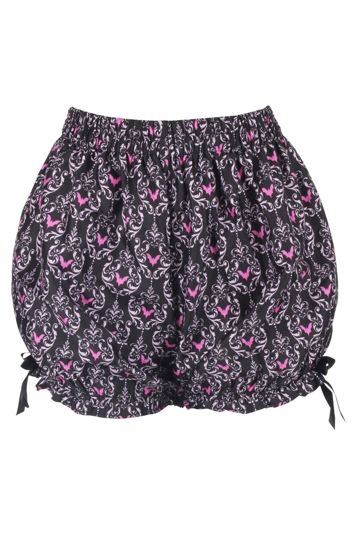 LIMITED EDITION Black/Pink Damask Bats Crepe Bloomers