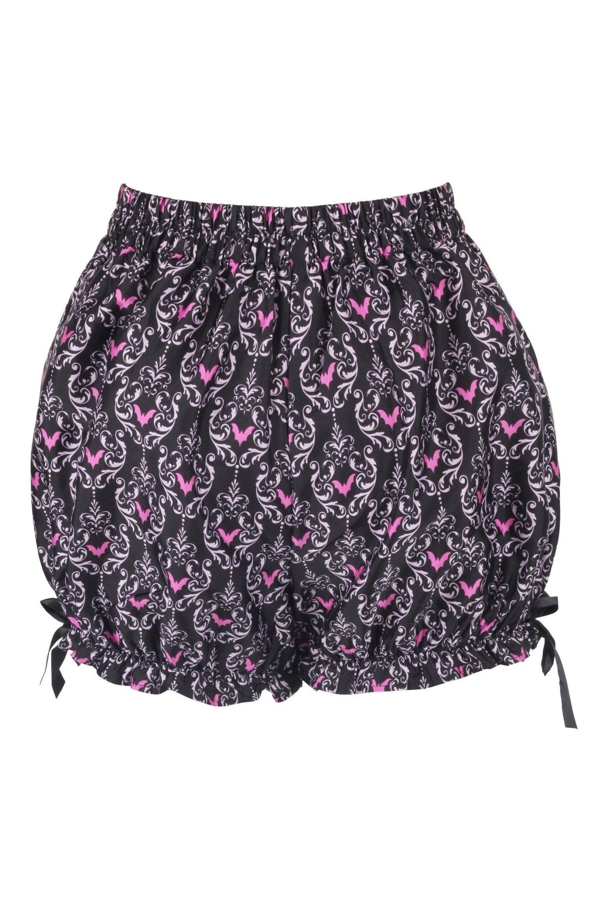 LIMITED EDITION Black/Pink Damask Bats Crepe Bloomers