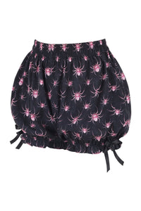LIMITED EDITION Black/Pink Spider Crepe Bloomers