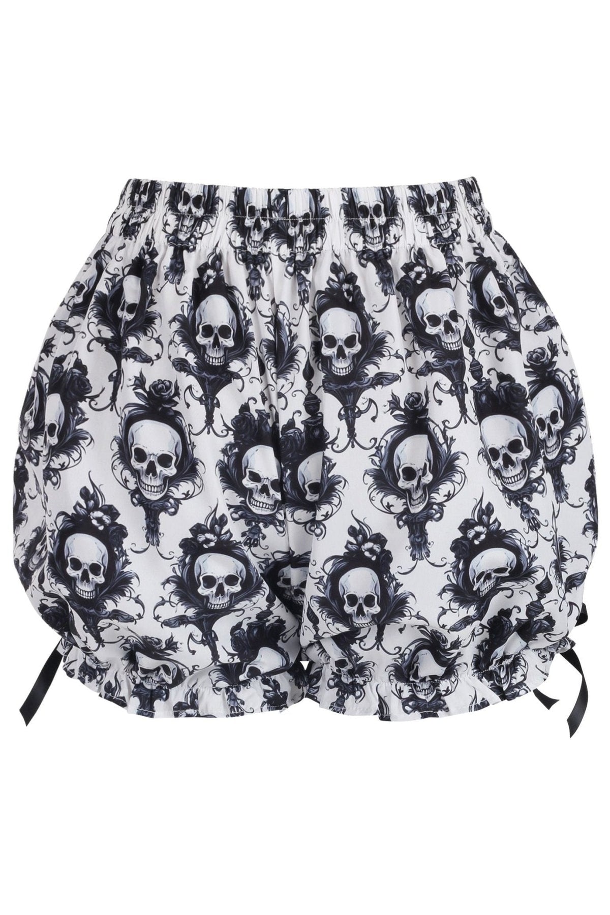 LIMITED EDITION Black/White Skull Print Crepe Bloomers