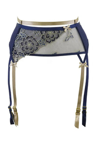 Axami Blue Lagoon Garter Belt
