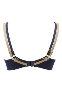 Axami Blue Lagoon Sheer Unlined Balconette Bra