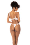 Mapale Bexley Lace Bra Garter Set White-Rebel Romance