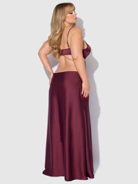 House of Desire Brigeta Satin Mono Wire Long Gown