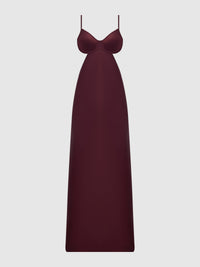 House of Desire Brigeta Satin Mono Wire Long Gown