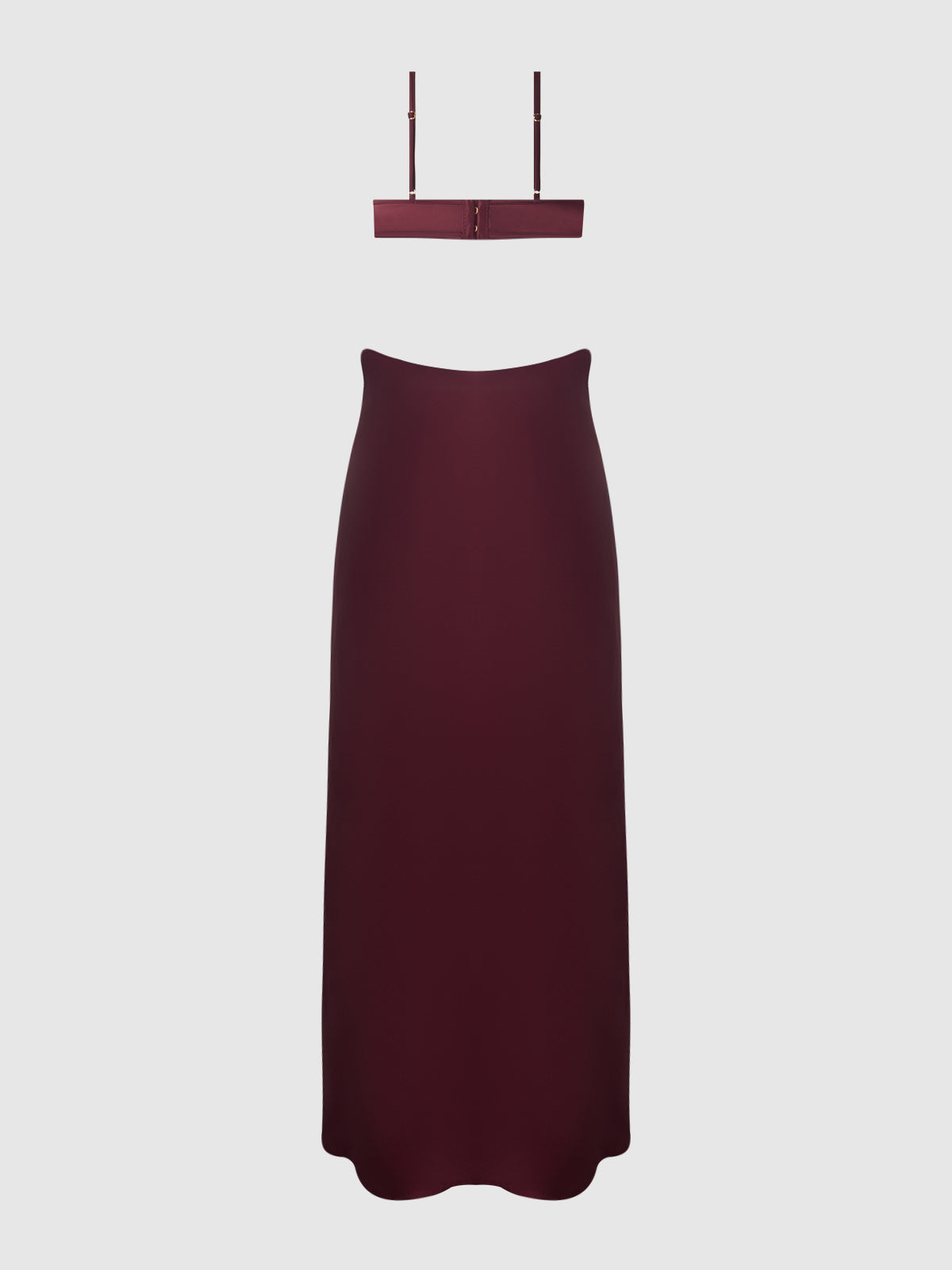 House of Desire Brigeta Satin Mono Wire Long Gown