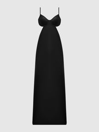 House of Desire Brigeta Satin Mono Wire Long Gown