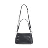 Hammitt Bryant Med Leather Shoulder Bag Black/Gunmetal-Rebel Romance