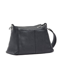 Hammitt Bryant Med Leather Shoulder Bag Black/Gunmetal-Rebel Romance