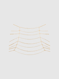 House of Desire Chain Draped Skirt Gold