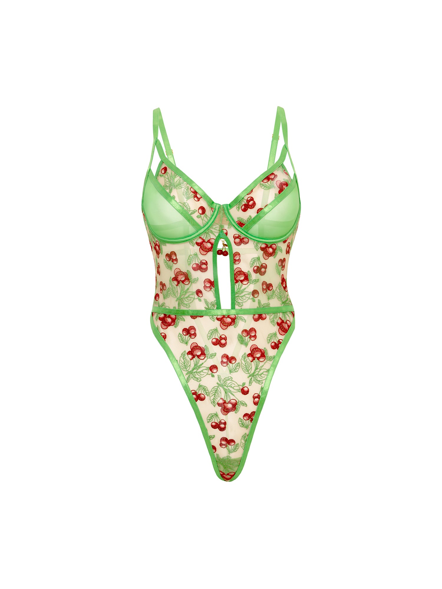 Oh la la Cheri Cherry Embroidered Teddy