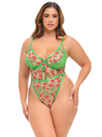 Oh la la Cheri Cherry Embroidered Teddy