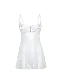 Oh la la Cheri Clarinda Sexy Open Cups Babydoll Set with Rhinestones