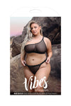 Fantasy Curve Vibes Bad B*tch One-Shoulder Bling Bralette & Panty Set-Rebel Romance