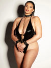 Oh la la Cheri Curvy Submissive Chain Teddy Black-Rebel Romance