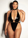 Oh la la Cheri Curvy Submissive Chain Teddy Black-Rebel Romance