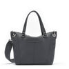 Hammitt Daniel Med Leather Satchel Bag Black/Gunmetal-Rebel Romance