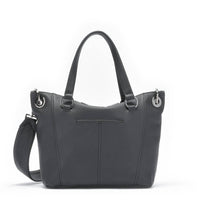 Hammitt Daniel Med Leather Satchel Bag Black/Gunmetal-Rebel Romance