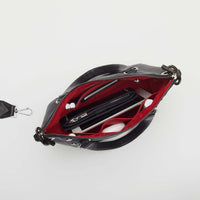 Hammitt Daniel Med Leather Satchel Bag Black/Gunmetal-Rebel Romance