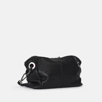 Hammitt Daniel Sml Leather Crossbody Clutch Bag Black/Gunmetal-Rebel Romance