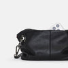 Hammitt Daniel Sml Leather Crossbody Clutch Bag Black/Gunmetal-Rebel Romance