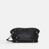 Hammitt Daniel Sml Leather Crossbody Clutch Bag Black/Gunmetal-Rebel Romance