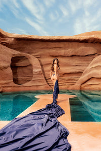 Mapale Deep Ocean Shimmer Two Piece Swimsuit Micro Triangle Bikini Set