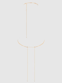 House of Desire Deep V-Plunge Chain Teddy Gold