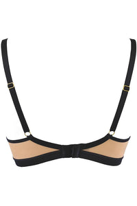 Axami Mademoiselle Underwire Bra – Nude with Black Embroidery