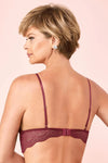 Fruit De La Passion Easy to Love Rhinestone Triangle Bra Burgundy