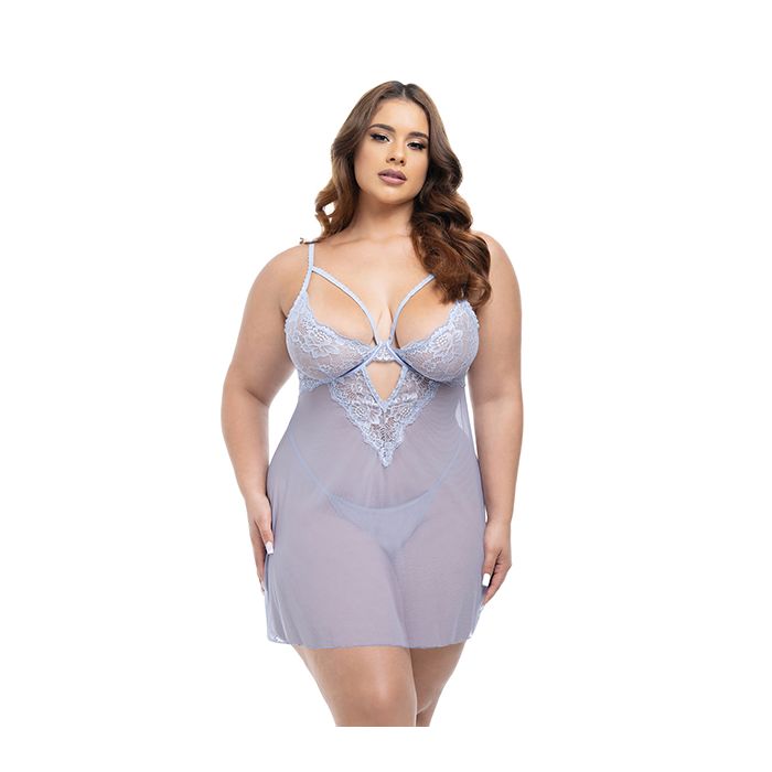 Elsie Sheer Babydoll Brunnera Blue