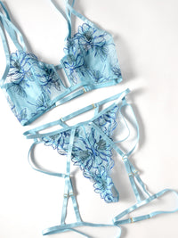 Oh la la Cheri  Emilia Bra Set Floral Embroidery