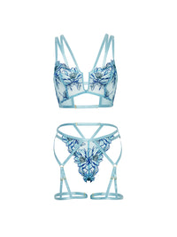 Oh la la Cheri  Emilia Bra Set Floral Embroidery