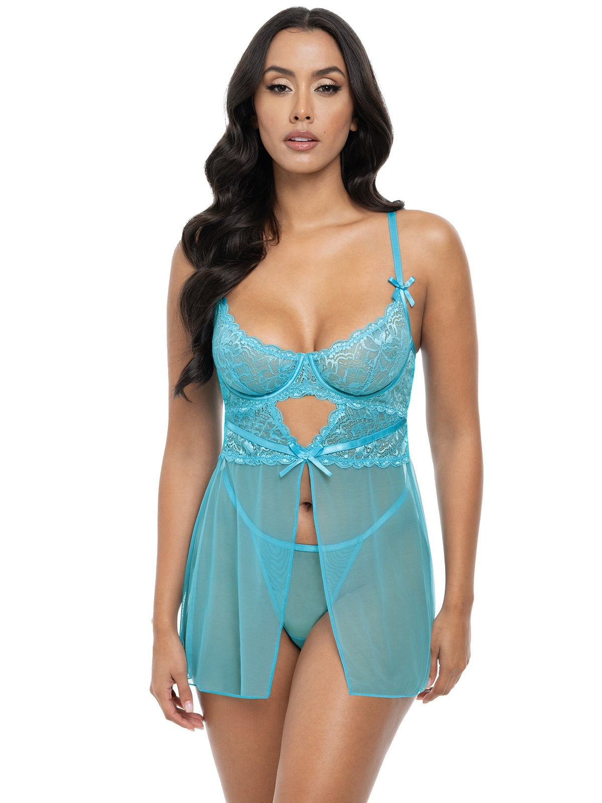 Emma Flyaway Babydoll Beach Blue