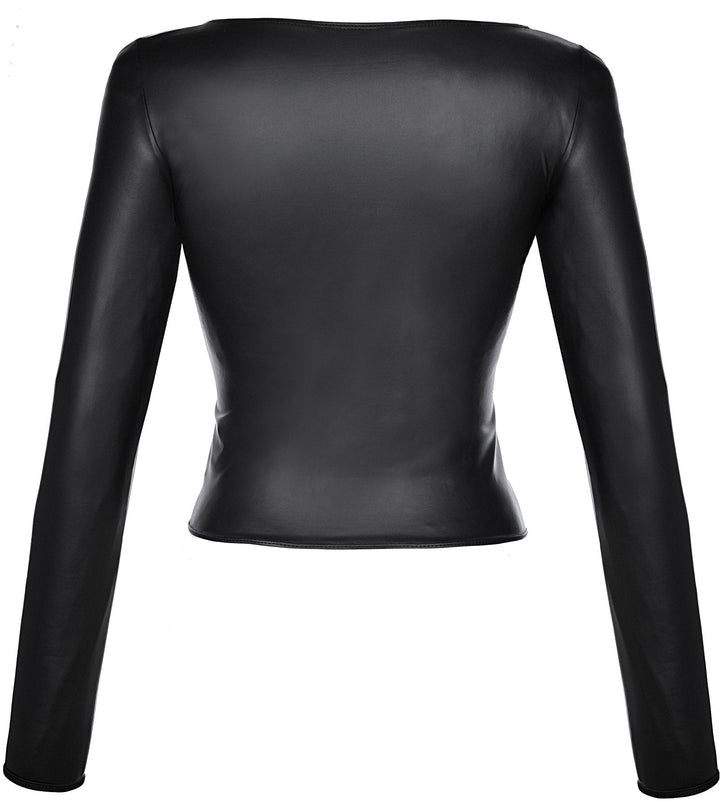 Axami 9180 Entice Matte Latex Blouse Top