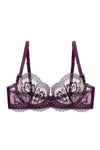 Dita Von Teese Evelina Unlined Bra Aubergine