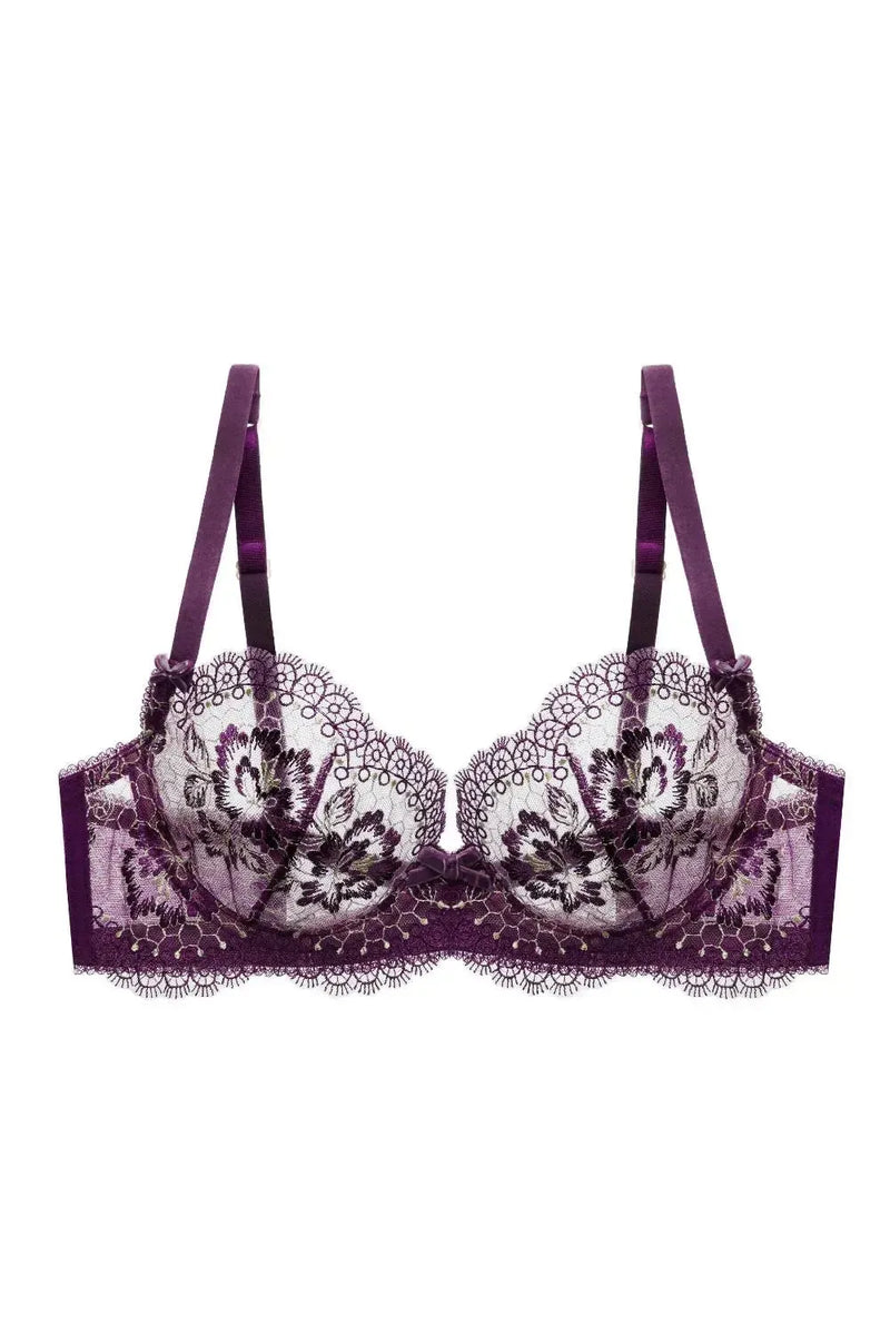 Dita Von Teese Evelina Unlined Bra Aubergine