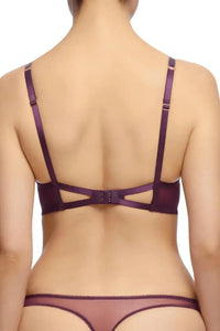 Dita Von Teese Evelina Unlined Bra Aubergine