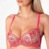 Dita Von Teese Evelina Unlined Bra Blood Orange