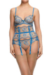 Dita Von Teese Evelina Unlined Bra Ocean Blue