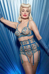 Dita Von Teese Evelina Unlined Bra Ocean Blue