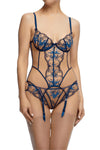 Dita Von Teese Femmoiselle Sheer Bikini Panty Queen's Blue